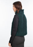 Boucle Turtle Neck in Green/Black